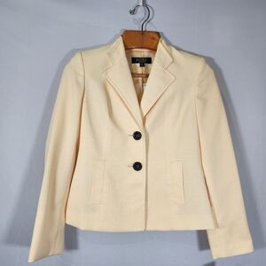 NWT Kasper Yellow and Black Blazer Professional Tailored Design